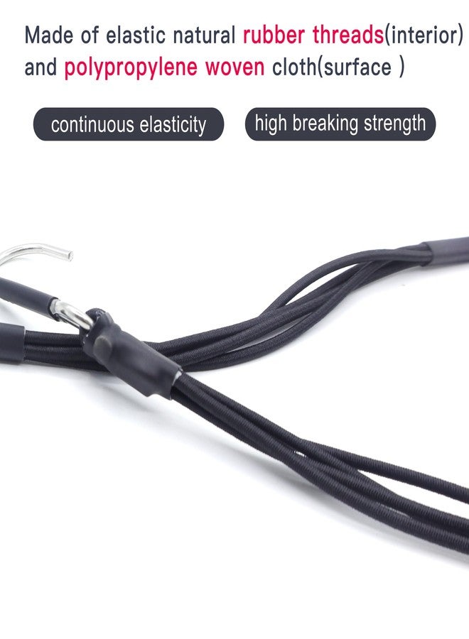Raflot 1/10 RC Crawler Elastic Force Escape Rope, 23 inch Kinetic Winch Strap, RC Accessories Rescue Trailer Hook for for Axial SCX10 1/10 1/8 RC Crawler(Black) - Image 4
